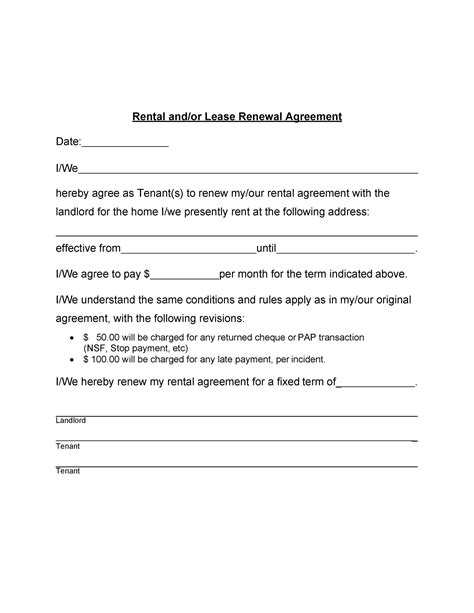 36 Best Lease Renewal Letters & Forms (Word & PDF).